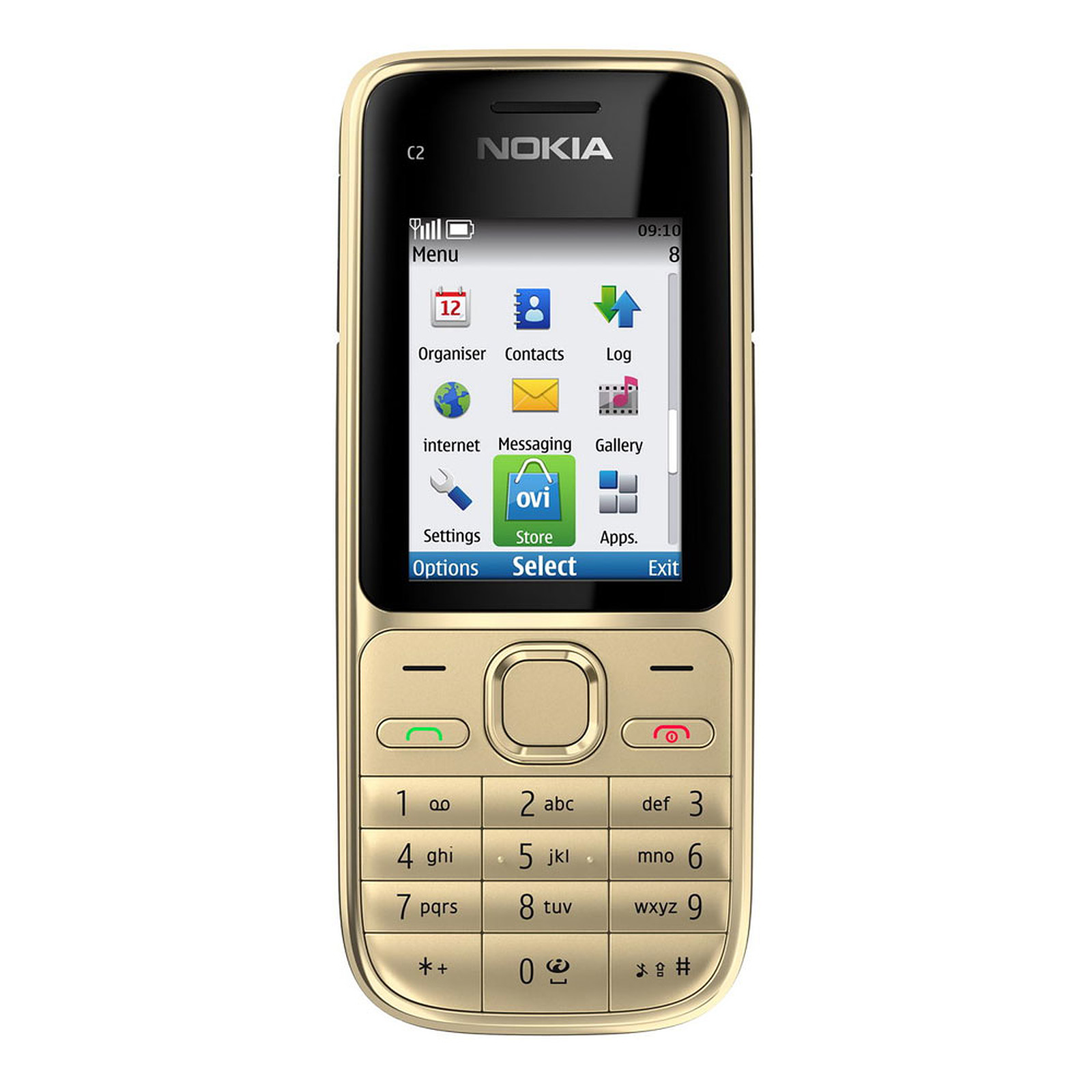 Nokia C2-01 Tasten-Handy Quad-Band Mobile Phone Bluetooth Kamera MP3 wie Neu Box