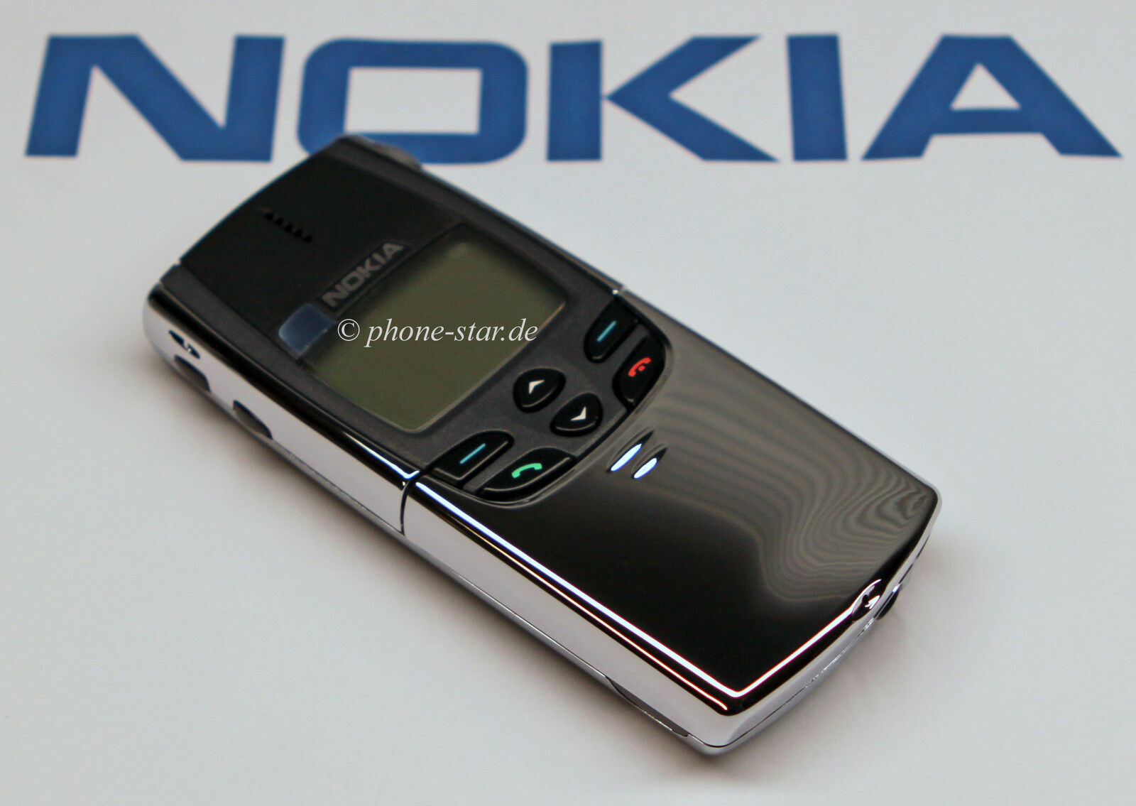 Nokia 8810 NSE-6NX Slider-Handy Mobile Phone Chrome Made in Finland SWAP Neu