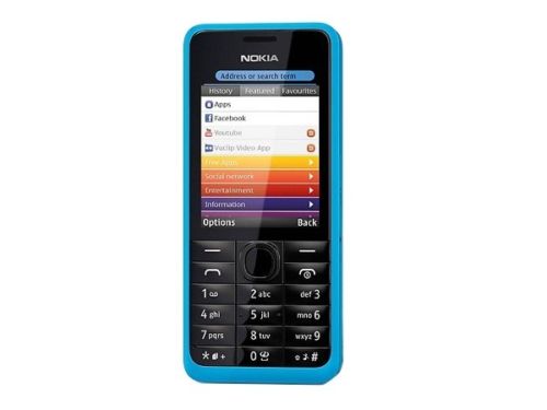 Nokia 301 Tasten-Handy Quad-Band Mobile Phone UMTS GPRS Bluetooth Kamera MP3 wie Neu