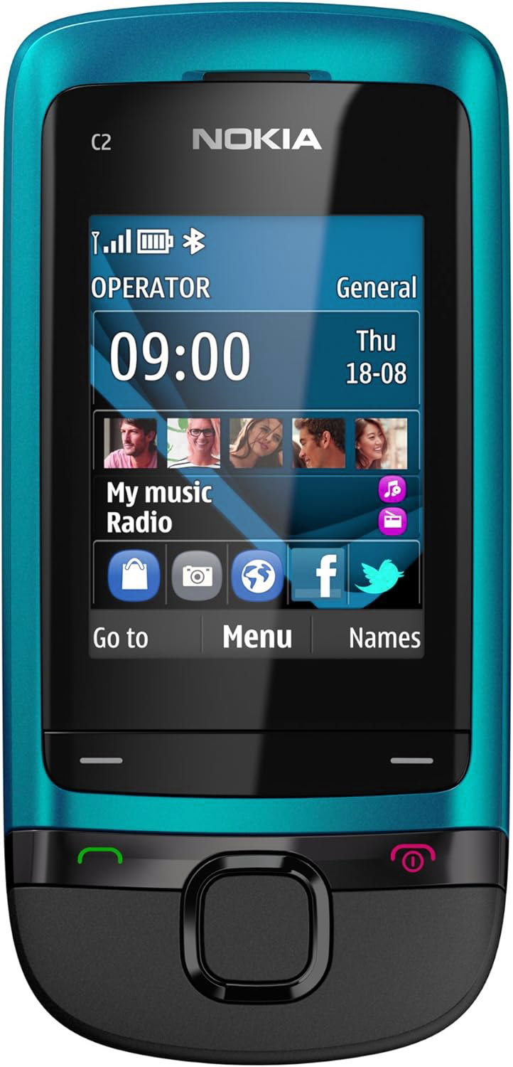 Nokia C2-05 Tasten-Handy Unlocked Slider Kamera Spiele MP3 Farbwahl Wie Neu