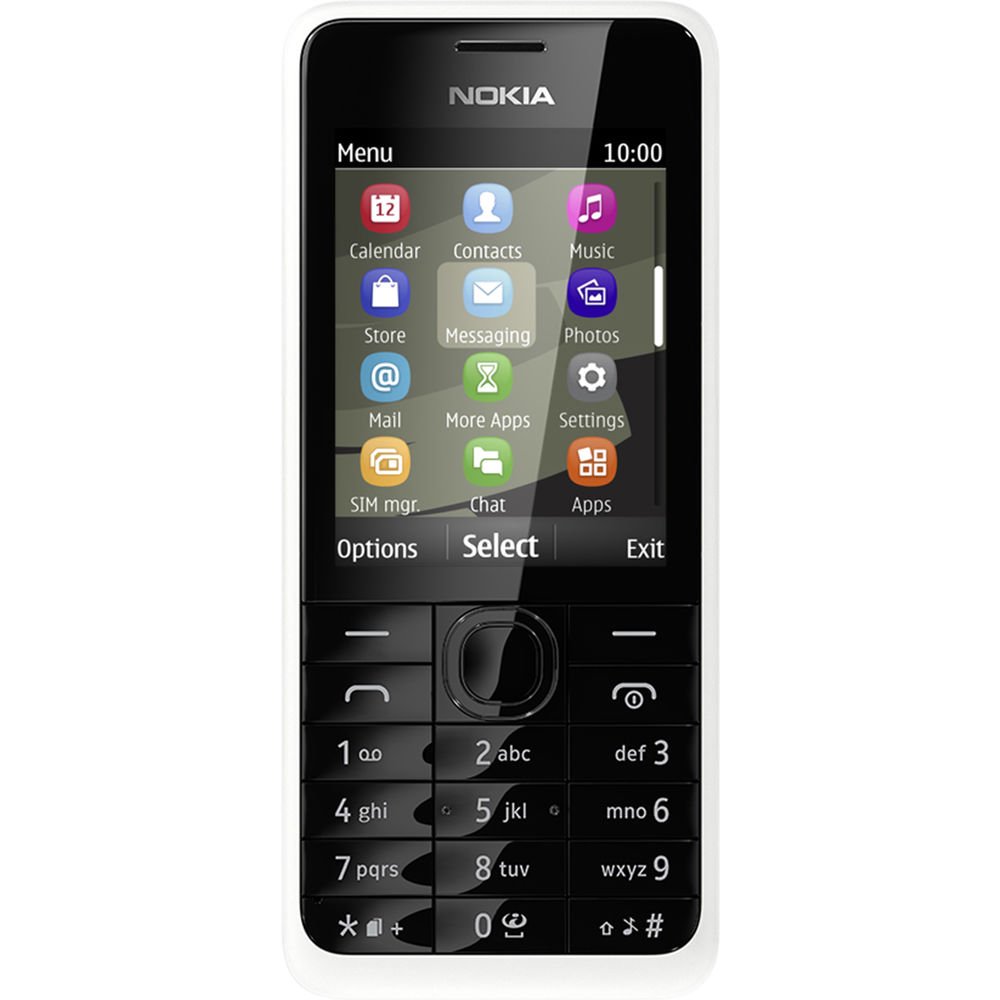 Nokia 301 Tasten-Handy Quad-Band Mobile Phone UMTS GPRS Bluetooth Kamera MP3 wie Neu