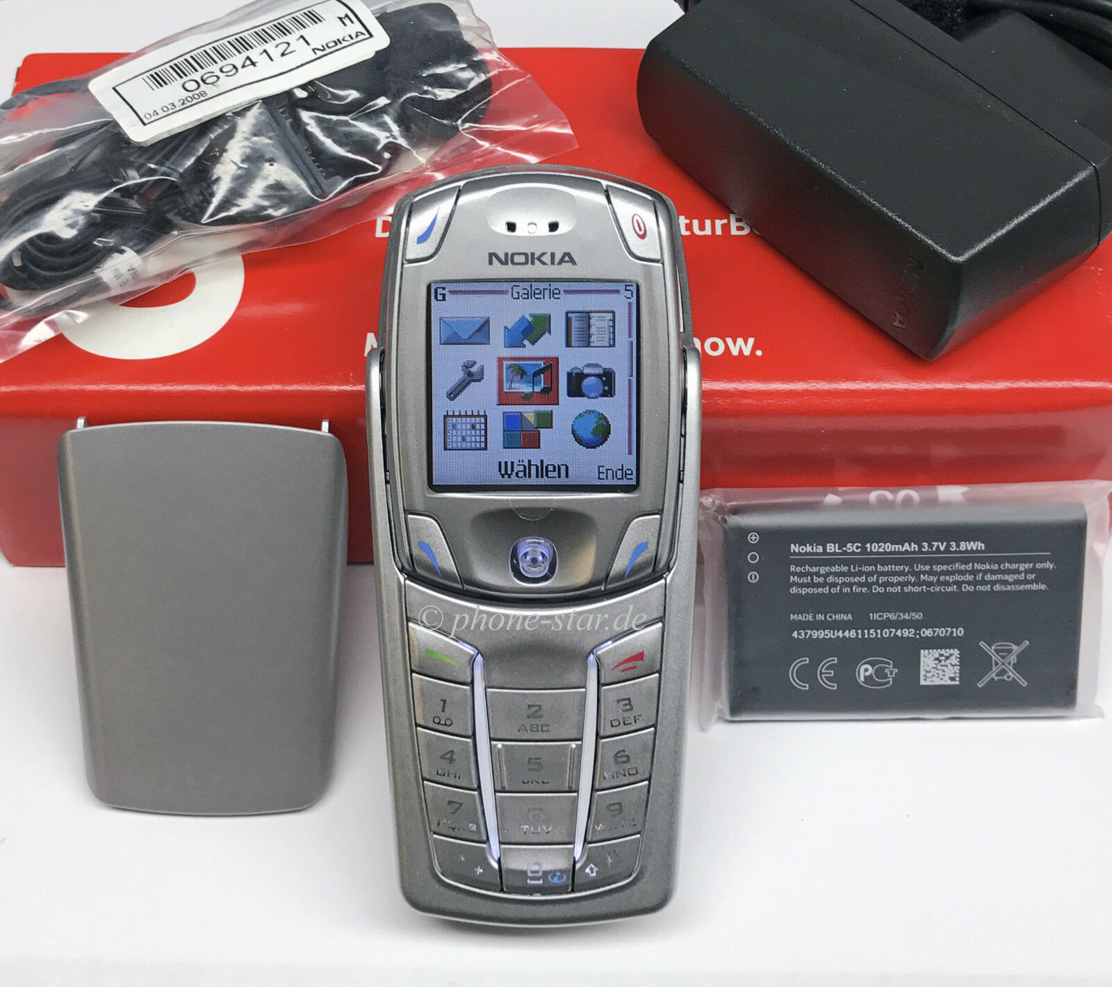 Nokia 6822 RM-69 QWERTZ Tasten-Handy Mobile Phone Bluetooth Kamera Neu New Box