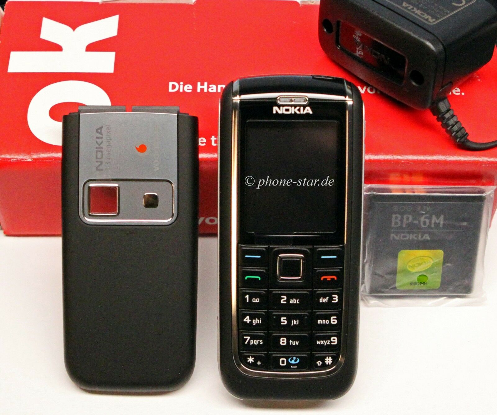 Nokia 6151 Tasten-Handy Mobile Phone Simlockfrei Kamera Bluetooth GPRS Neu New in Box