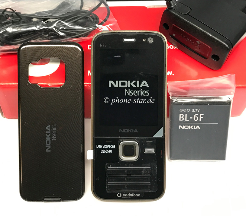 Nokia N78 Handy Smartphone Quad-Band Bluetooth MP3 Kamera UMTS EDGE WLAN Neu New