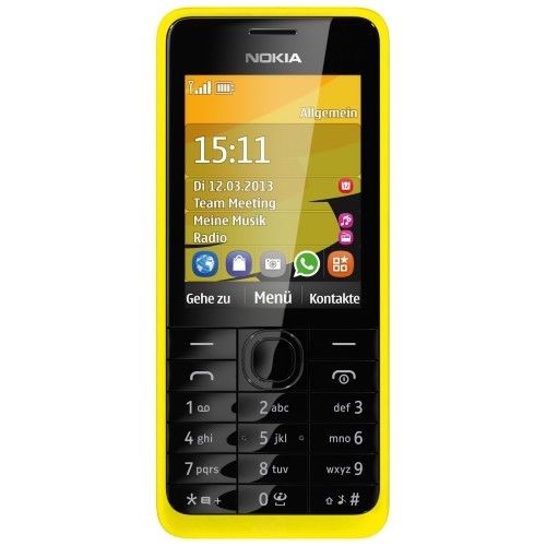 Nokia 301 Tasten-Handy Quad-Band Mobile Phone UMTS GPRS Bluetooth Kamera MP3 wie Neu