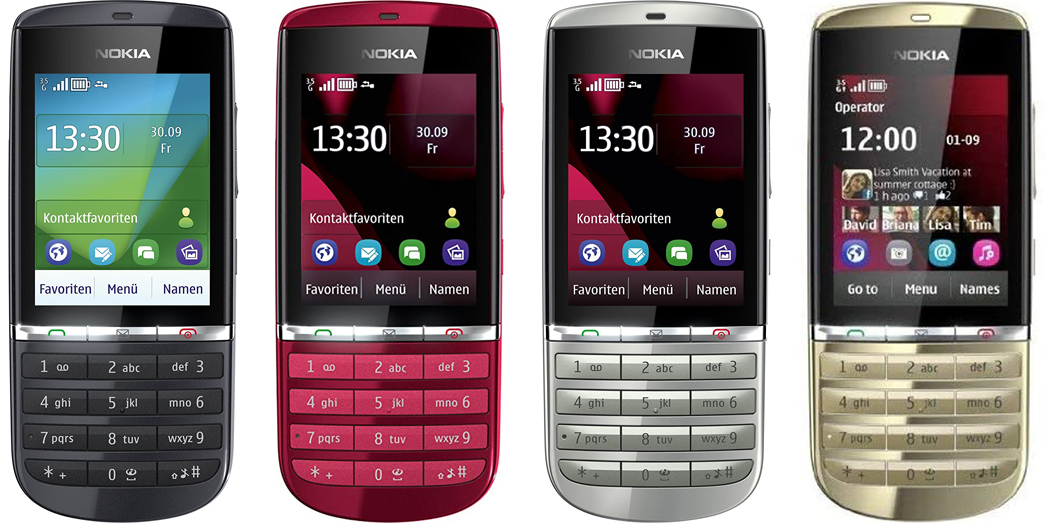 Nokia Asha 300 Tasten-Handy (2,4 Zoll Display, Touchscreen, 5 Megapixel Kamera) wie Neu