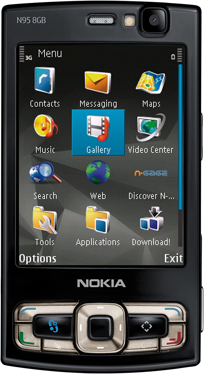 Nokia N95 8GB Slider-Handy Quad-Band UMTS Multimedia Smartphone 5-Megapixel-Kamera wie Neu