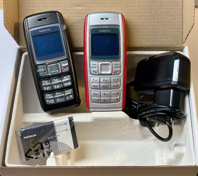 Nokia 1600 Tasten-Handy Farbdisplay Dual-Band Unlocked Mobile Phone wie Neu