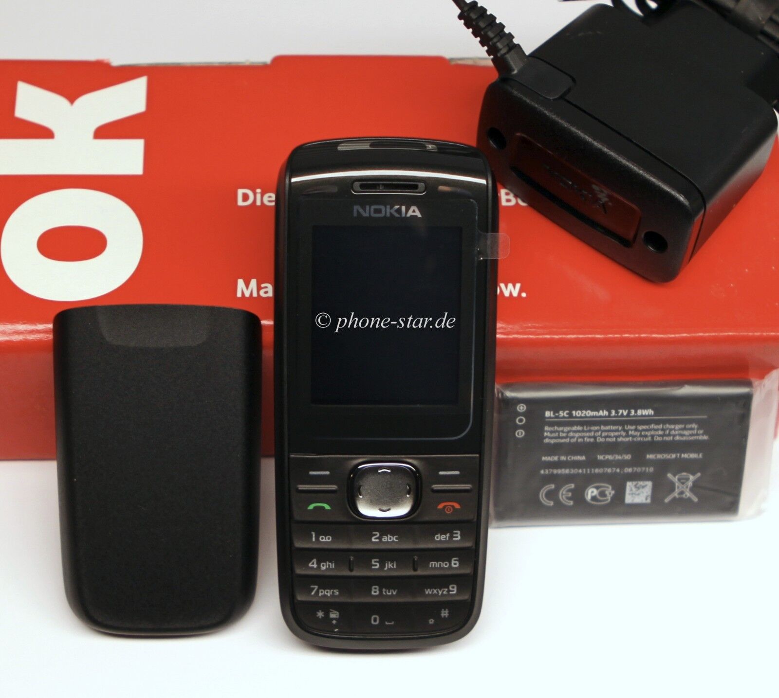 Nokia 1650 RM-305 Tasten-Handy Klein Dualband Unlocked Mobile Phone Neu New Box
