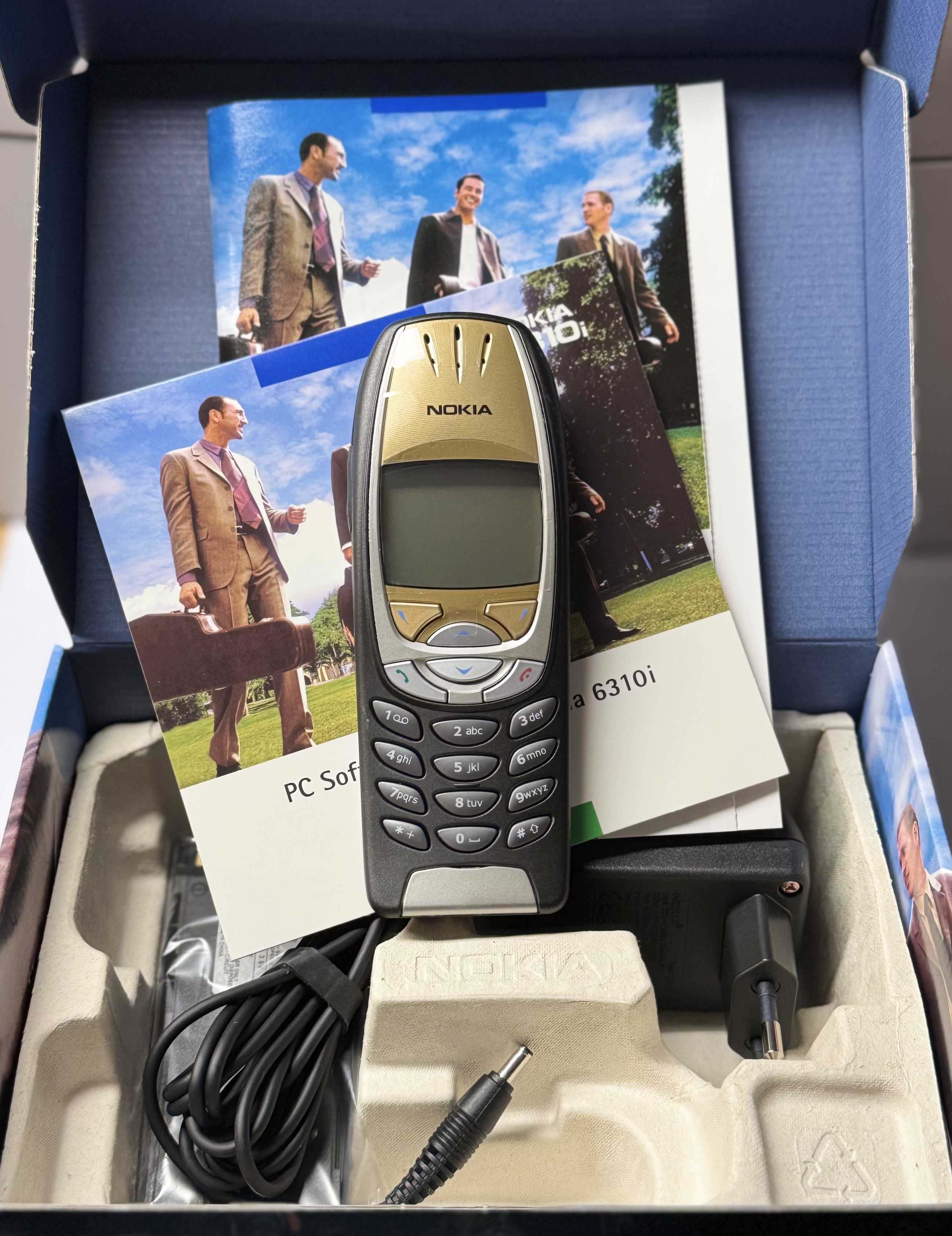 Nokia 6310i 6310 i Business Handy Bluetooth für Mercedes-Benz BMW Audi VW Freisprech (Neu & OVP | Jet Black)