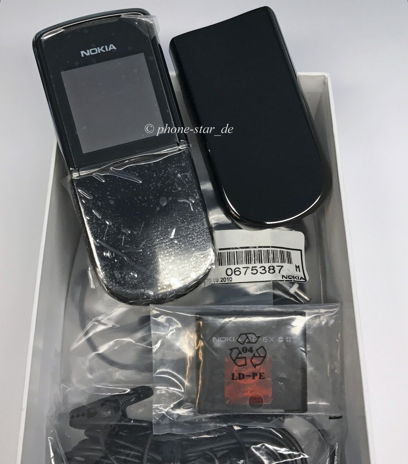 Nokia 8800 Sirocco Dark Edition RM-165 Original Handy Mobile Phone SWAP Neu